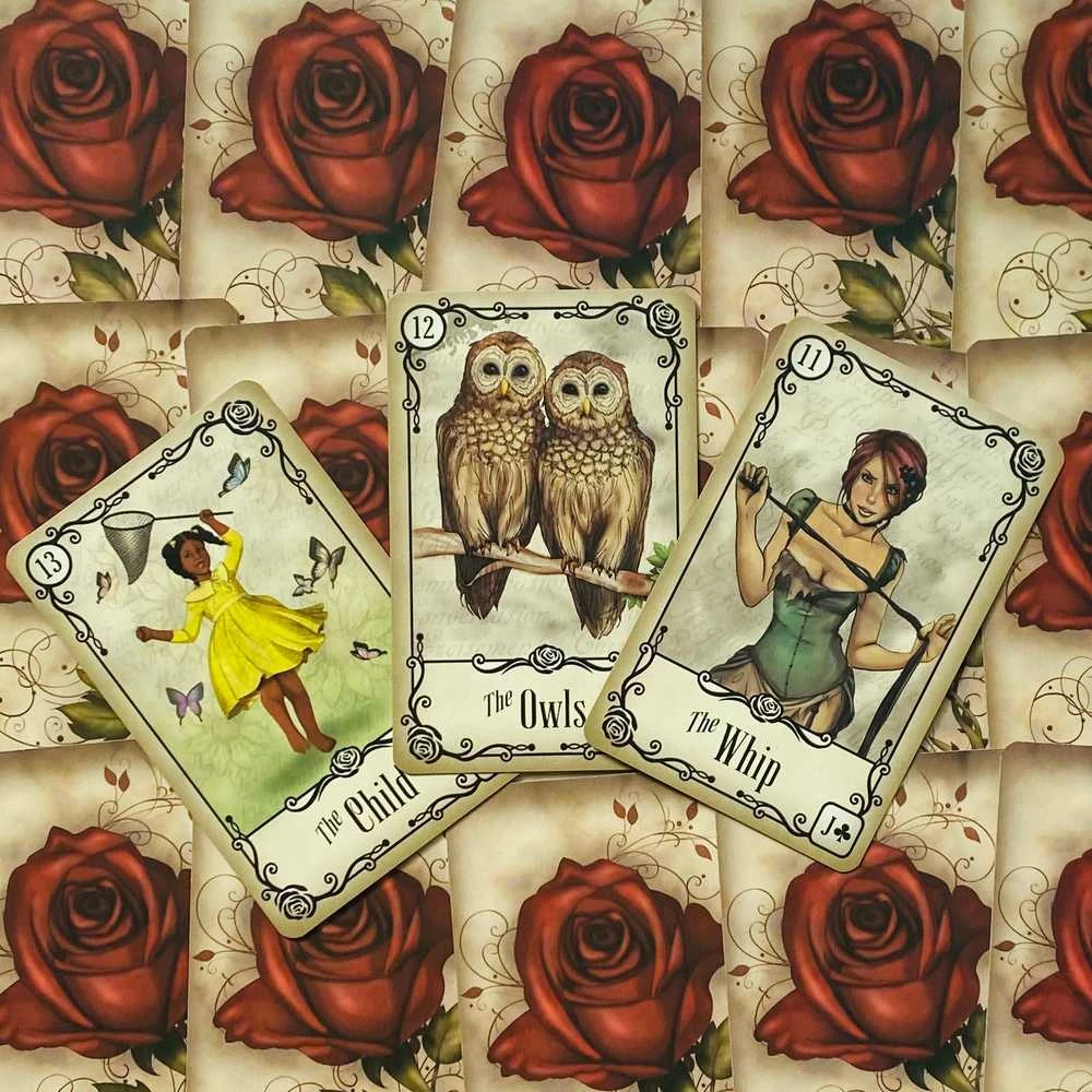 Us Games Systems JAV žaidimų sistemos po rožėmis Lenormand Kortos
