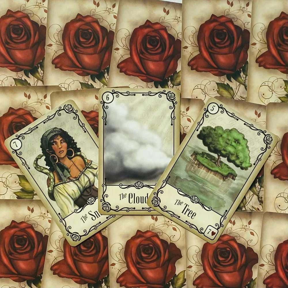 Us Games Systems JAV žaidimų sistemos po rožėmis Lenormand Kortos