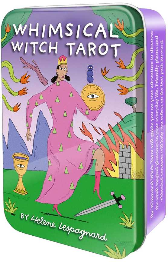 Us Games Systems Whimsical Witch Tarot kortos vaikams ir suaugusiems metalinėje dėžutėje