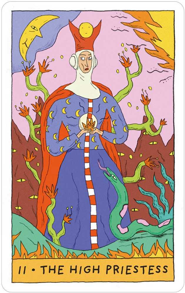 Us Games Systems Whimsical Witch Tarot kortos vaikams ir suaugusiems metalinėje dėžutėje