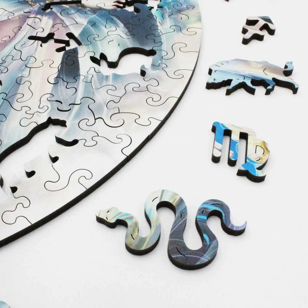 Fantasy Puzzles Vandenis (Zodiakai) Dėlionė Iš Medžio (200 detalių)