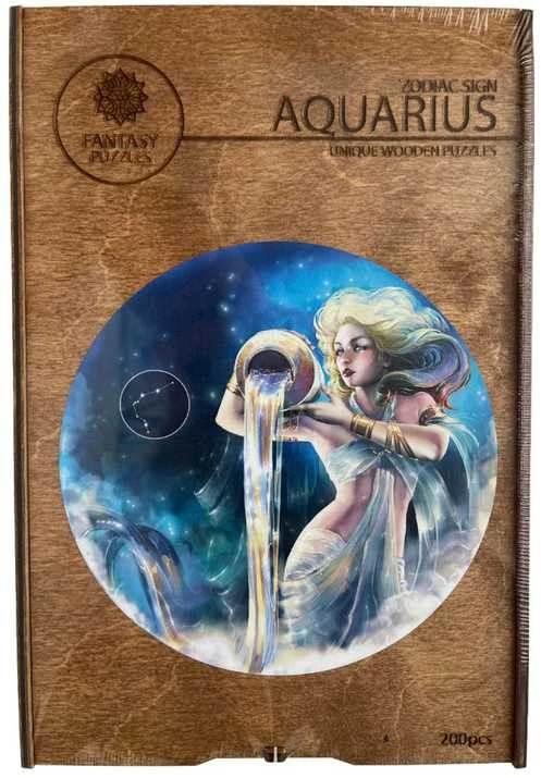 Fantasy Puzzles Vandenis (Zodiakai) Dėlionė Iš Medžio (200 detalių)