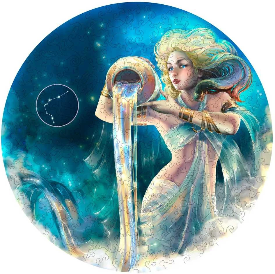 Fantasy Puzzles Vandenis (Zodiakai) Dėlionė Iš Medžio (200 detalių)