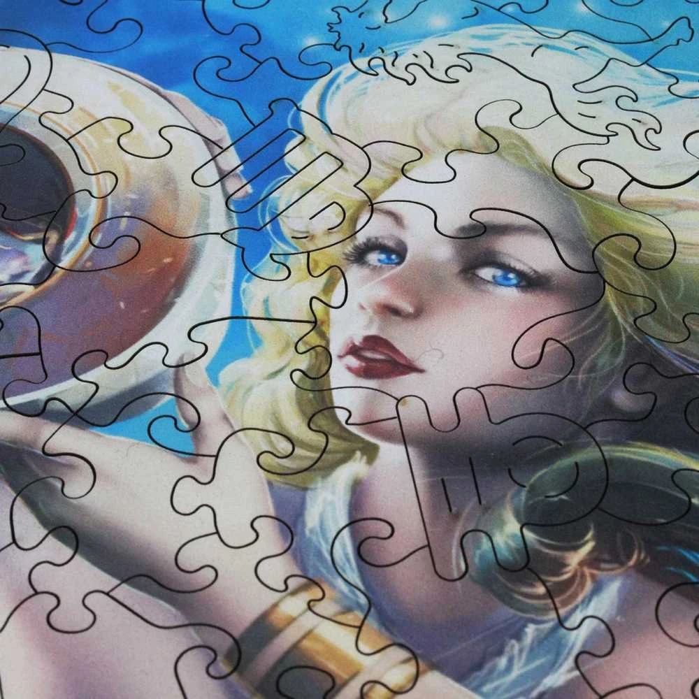 Fantasy Puzzles Vandenis (Zodiakai) Dėlionė Iš Medžio (200 detalių)
