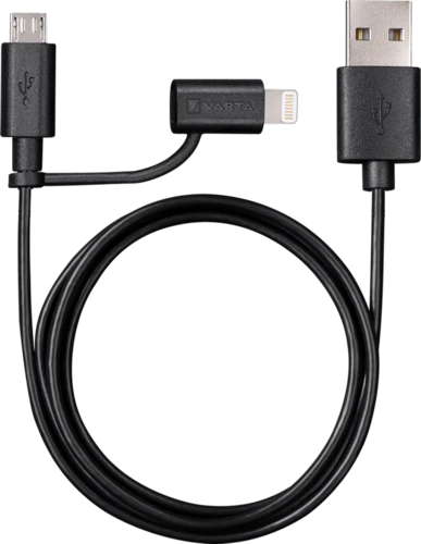 Varta Charge & sync laidas 2in1: Lightning & Micro USB 57943 laidas