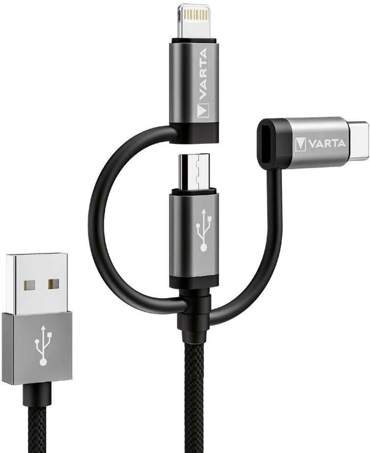 Varta 3in1 Speed Charge & Sync Cable 57937 laidas