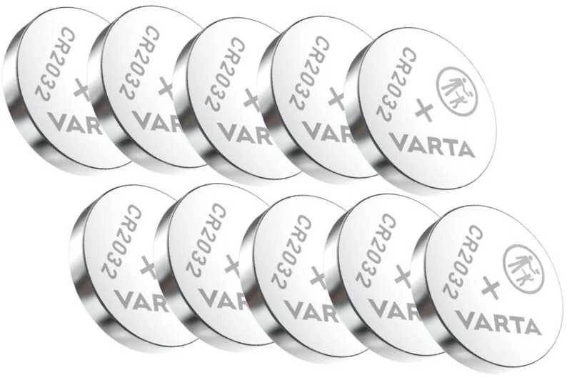 Varta CR2032 3V ličio monetinės baterijos, rinkinys 20 vnt.