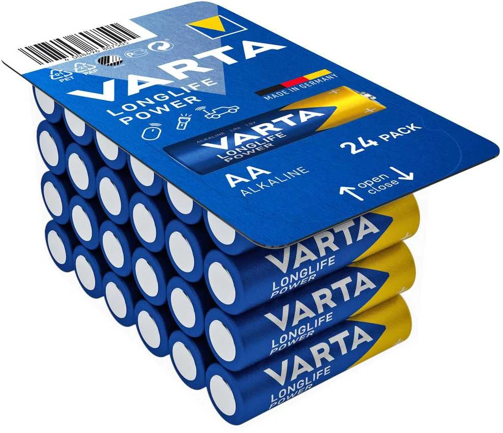 LR6 24szt. PLASTIC BOX VARTA LONGLIFE POWER