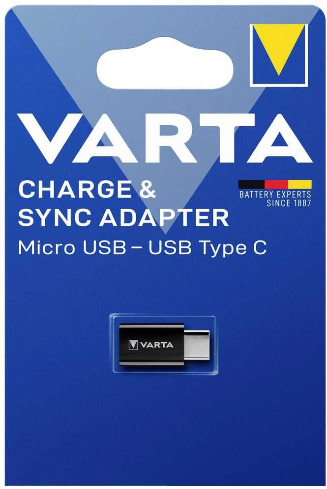Varta Charge & sync Micro USB - USB tipo C 57945 adapteris