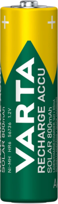 Varta Recharge Accu Solar AA 800mAh įkraunamos baterijos 2 vnt