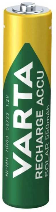 Varta Recharge Accu Solar AAA 550mAh įkraunamos baterijos 2 vnt.