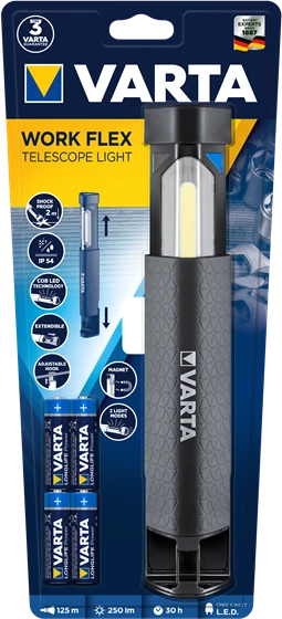 Varta Work Flex LED Juoda
