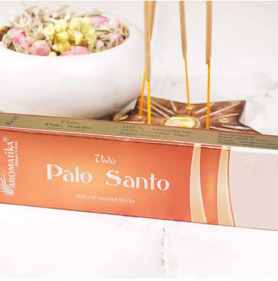 Aromatika Kvepiančių Lazdelių - Vedic Palo Santo Natūralios Kvepiančios Lazdelės 15g Cinamono Kvapo