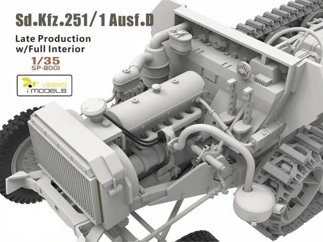 Vespid Models Sd.Kfz.251/1 Ausf.D plastikinis modelis 1:35