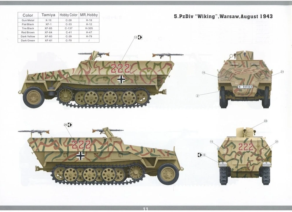 Vespid Models Sd.Kfz.251/1 Ausf.D plastikinis modelis 1:35