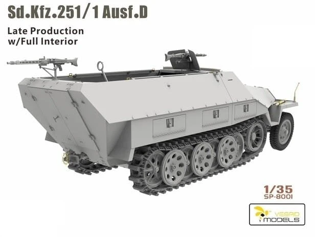 Vespid Models Sd.Kfz.251/1 Ausf.D plastikinis modelis 1:35