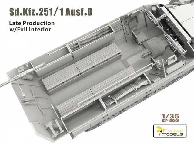 Vespid Models Sd.Kfz.251/1 Ausf.D plastikinis modelis 1:35