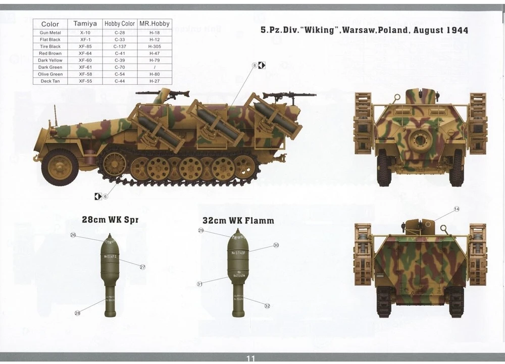 Vespid Models Sd.Kfz.251/1 Ausf.D Stuka zu Fuss plastikinis modelis 1/35