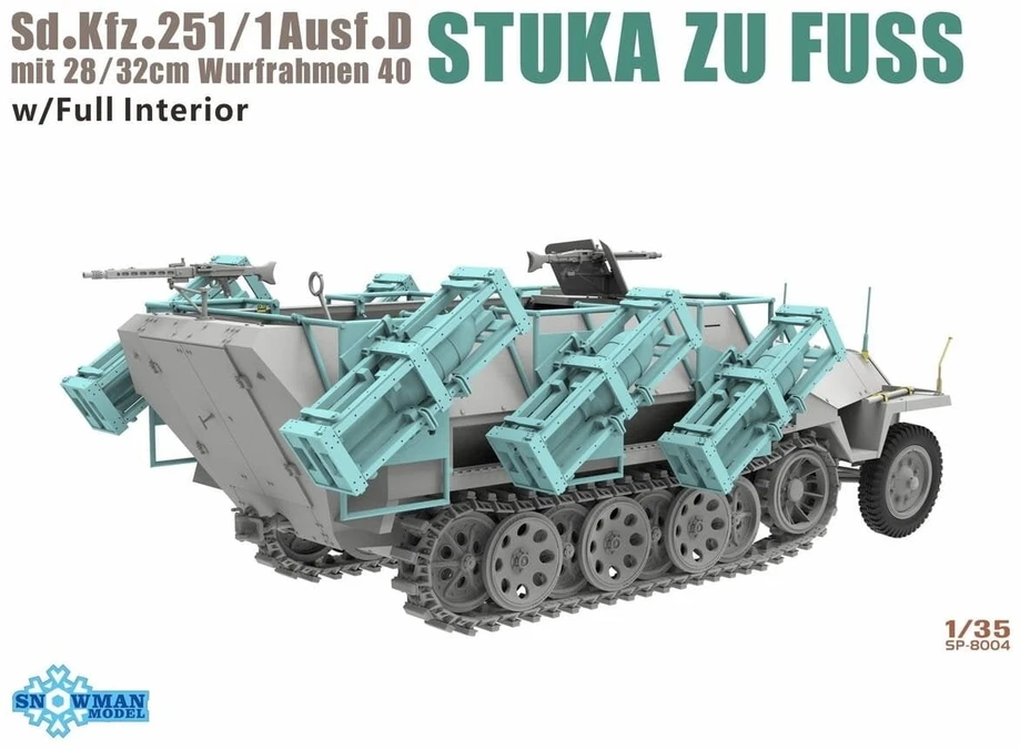 Vespid Models Sd.Kfz.251/1 Ausf.D Stuka zu Fuss plastikinis modelis 1/35