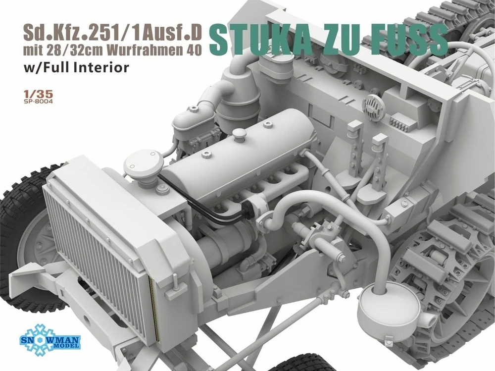 Vespid Models Sd.Kfz.251/1 Ausf.D Stuka zu Fuss plastikinis modelis 1/35