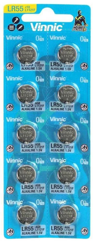 Vinnic G8 LR1121 šarminės laikrodžių baterijos, 10 vnt.
