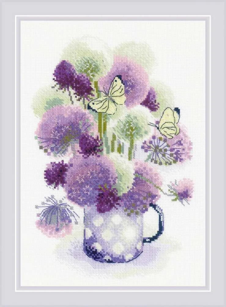 Violetinė Allium siuvinėjimo rinkinys iš RIOLIS Nr.: 1974