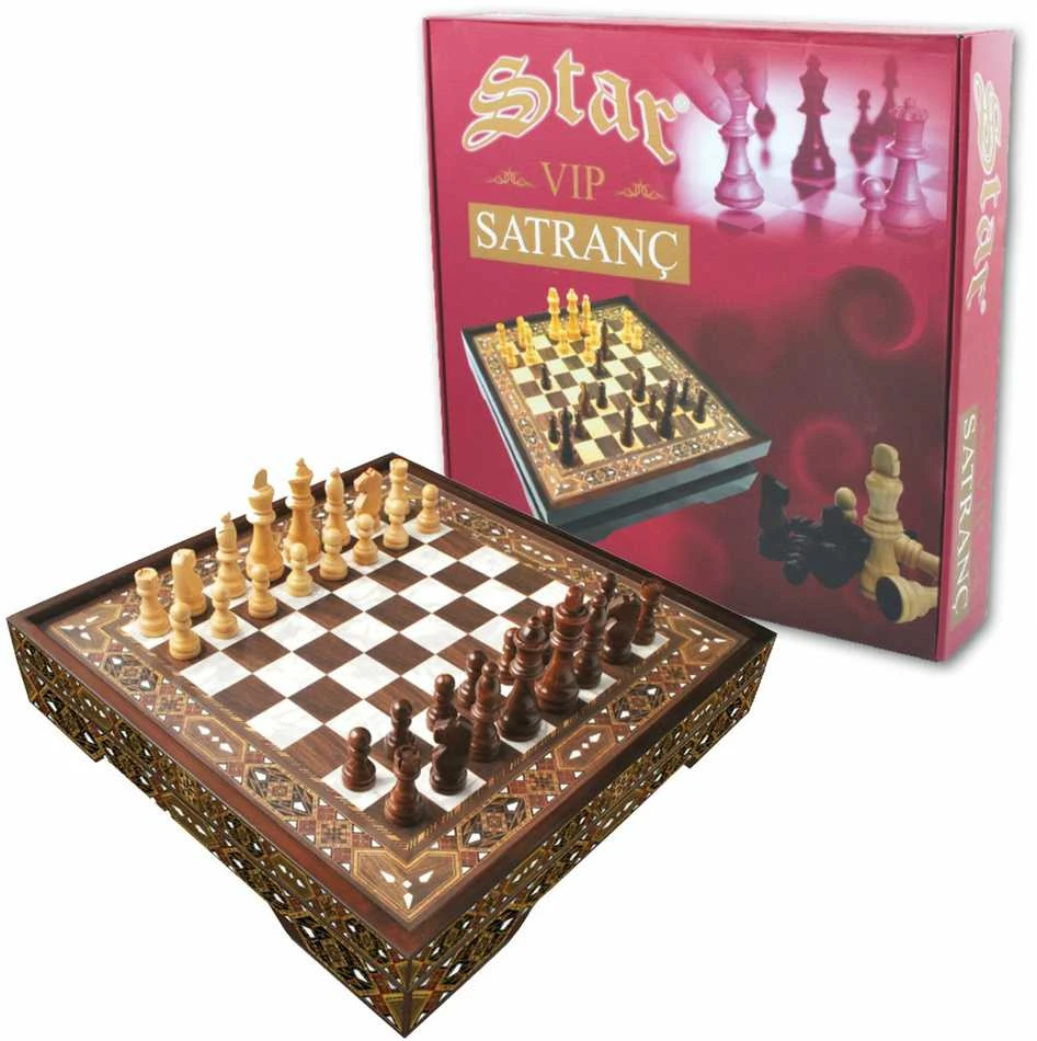 Star Vip Chess Set Pearl Lux L Dydžio Šachmatų Rinkinys