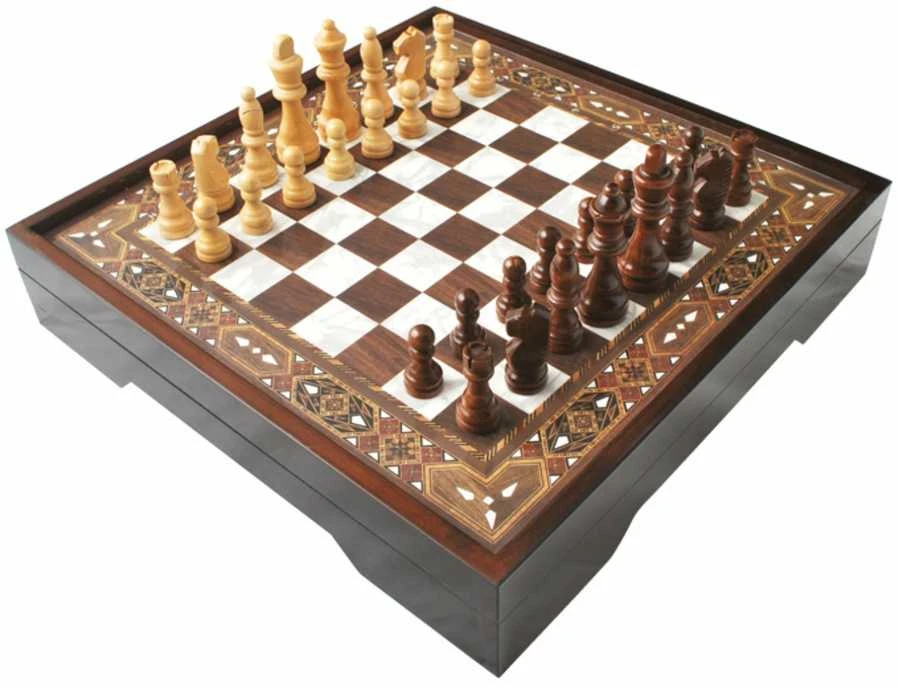 Star Vip Chess Set Pearl S Dydžio Šachmatų Rinkinys
