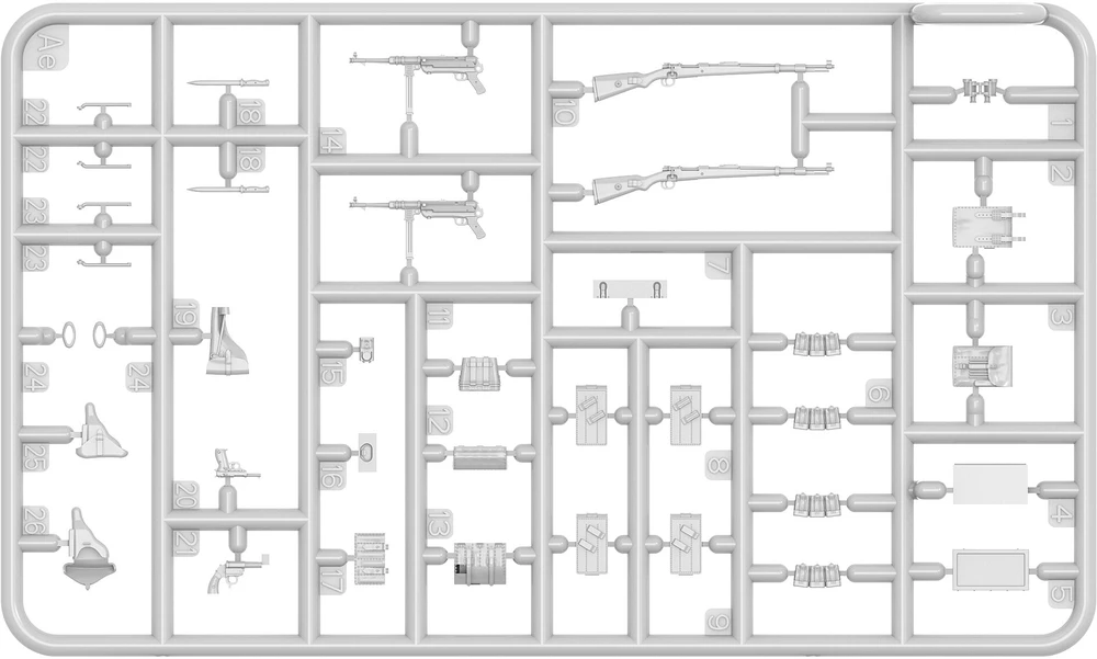 Vokiečių tankistų žiemos uniformos figūrėlės 1944–45, 1/35 Miniart modelis