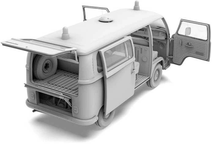 Volkswagen T2 1967 tarnybinis mikroautobusas 1/35 AK Interactive
