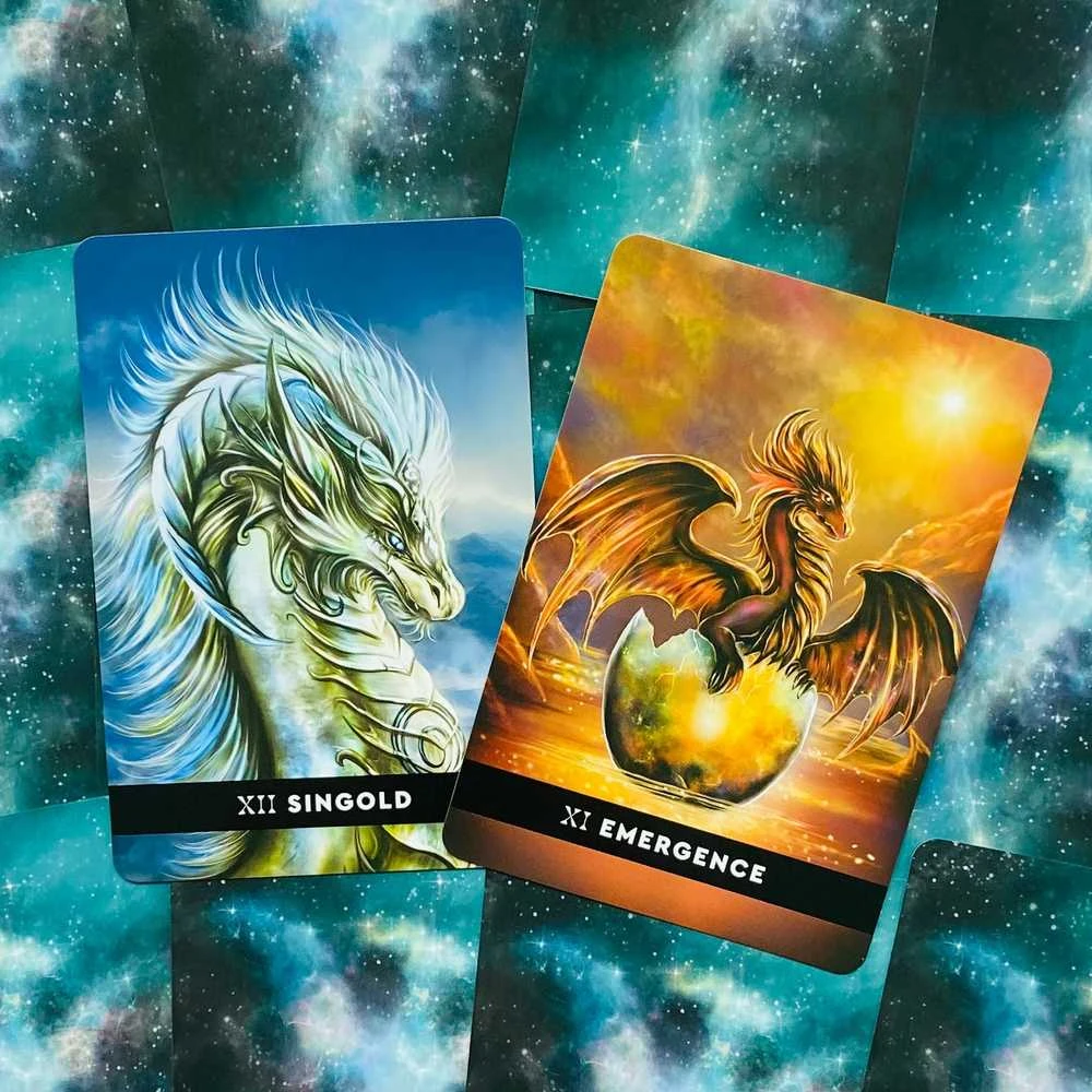 KNYGA Orakulo Kortos Dragon Path Watkins Publishing