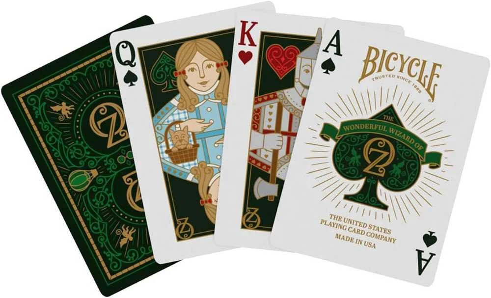 Bicycle Wizard of Oz kortos – žaidėjams ir kolekcininkams, aukso folija