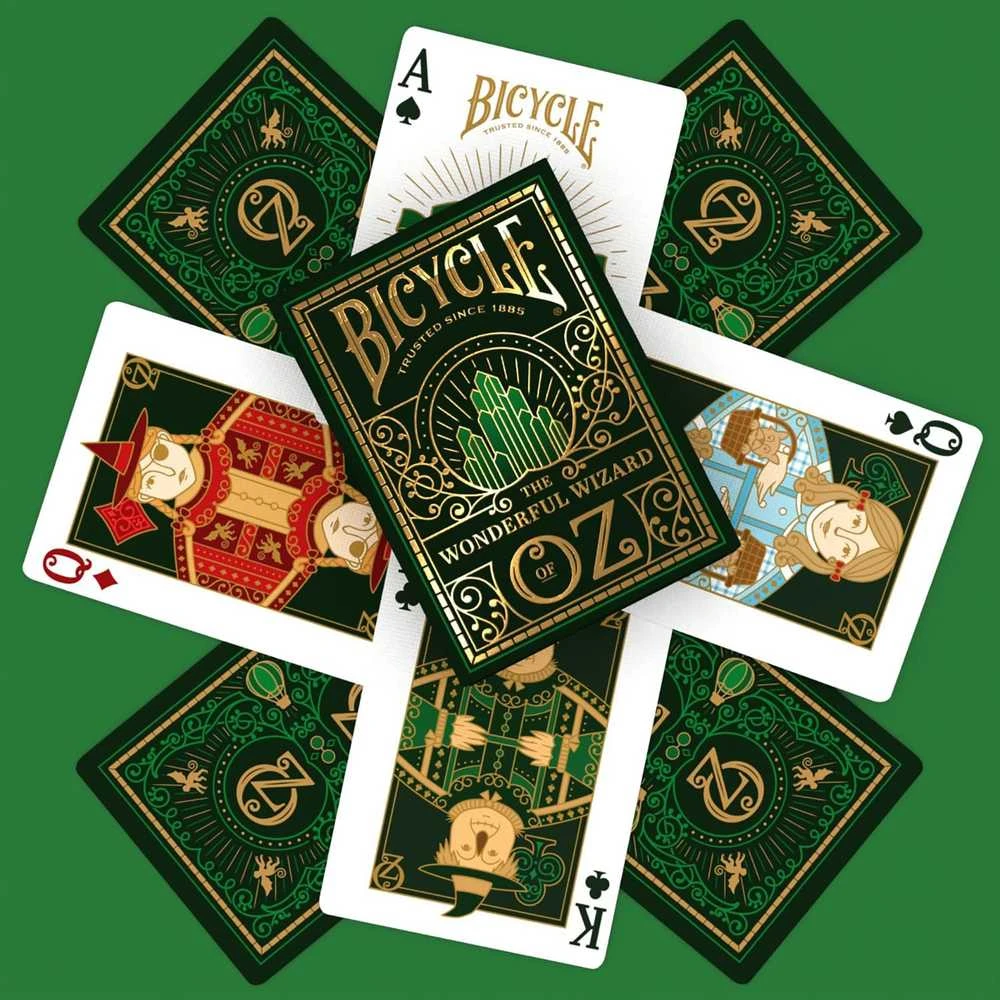 Bicycle Wizard of Oz kortos – žaidėjams ir kolekcininkams, aukso folija