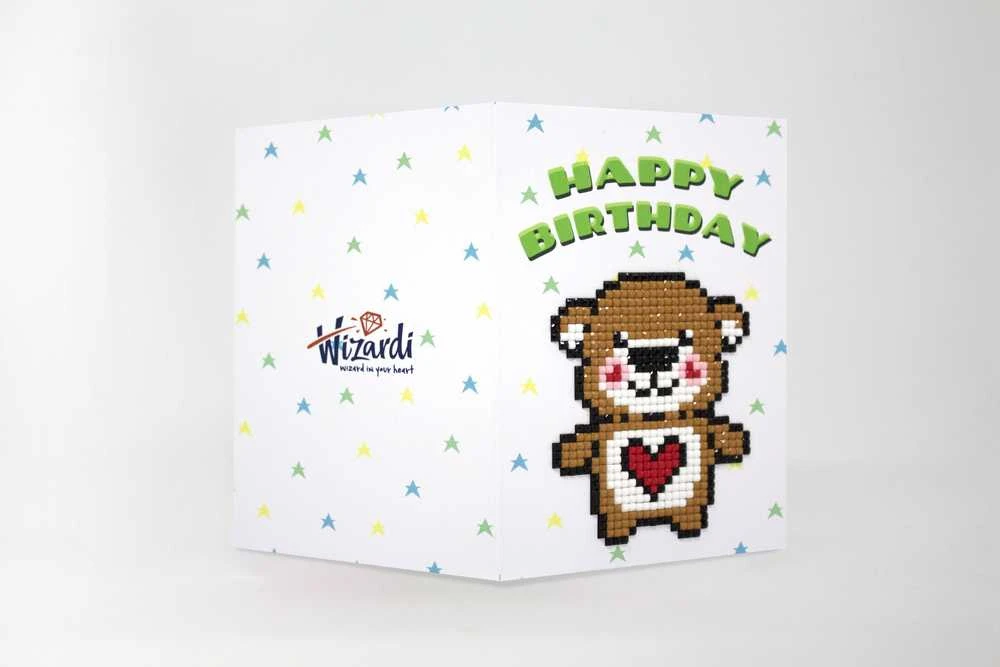 Wizardi Cards Beldizart Su gimtadieniu (meškiukas) WC0325