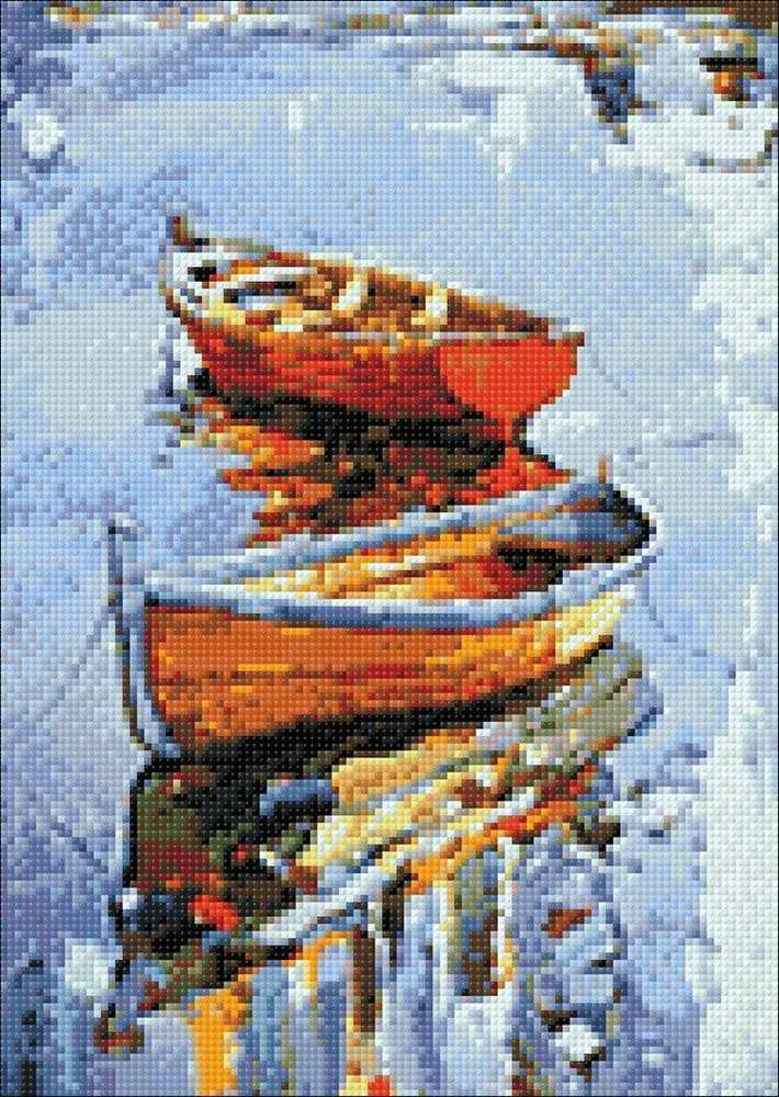 Wizardi Deimantinis paveikslas Boats WD122 27*38 cm