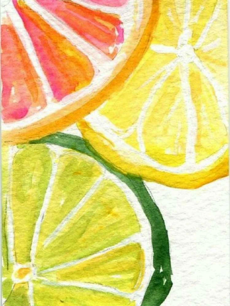 Wizardi Deimantinis paveikslas Citrus Fresh WD281 15*20 cm