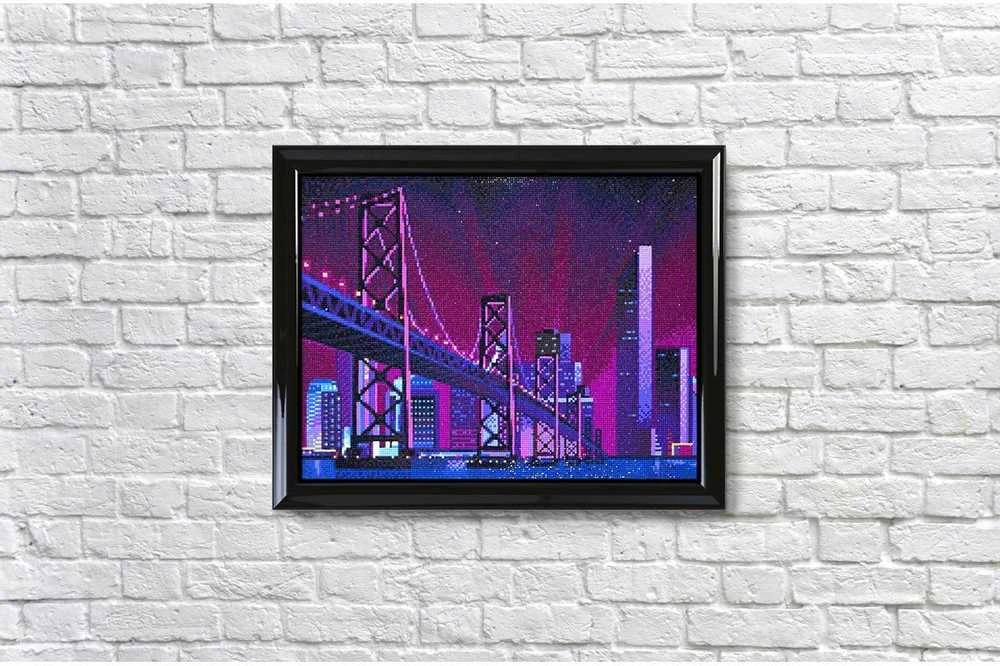 Wizardi Deimantinis paveikslas City Bridge WD2430