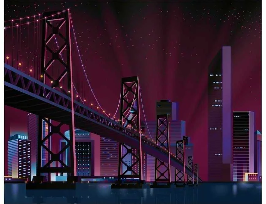 Wizardi Deimantinis paveikslas City Bridge WD2430