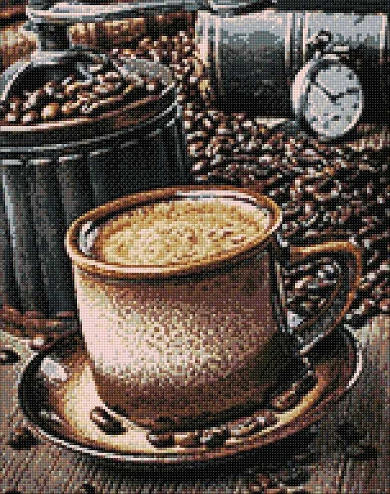Wizardi Deimantinis paveikslas Coffee Break WD044 38*48 cm