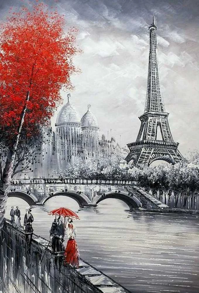 Wizardi Deimantinis paveikslas Eiffel Tower WD2386