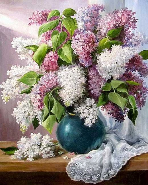 Wizardi Deimantinis paveikslas Fresh lilac WD2618