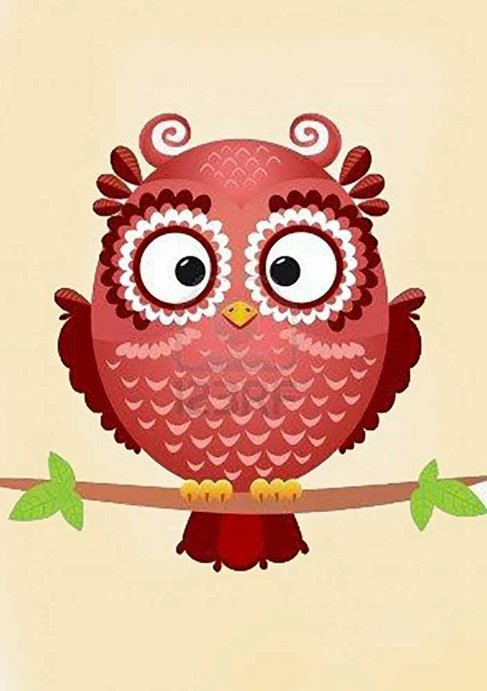 Wizardi Deimantinis paveikslas Owl Phil WD250 20*30 cm