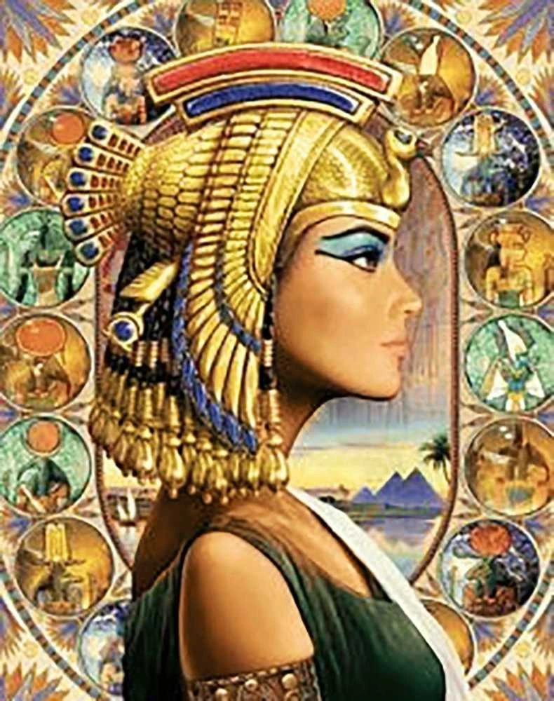 Wizardi Deimantinis paveikslas Queen of Egypt WD139 38*48 cm