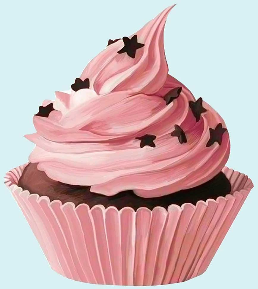 Wizardi Deimantinis paveikslas Sweet Muffin WD277 20*20 cm