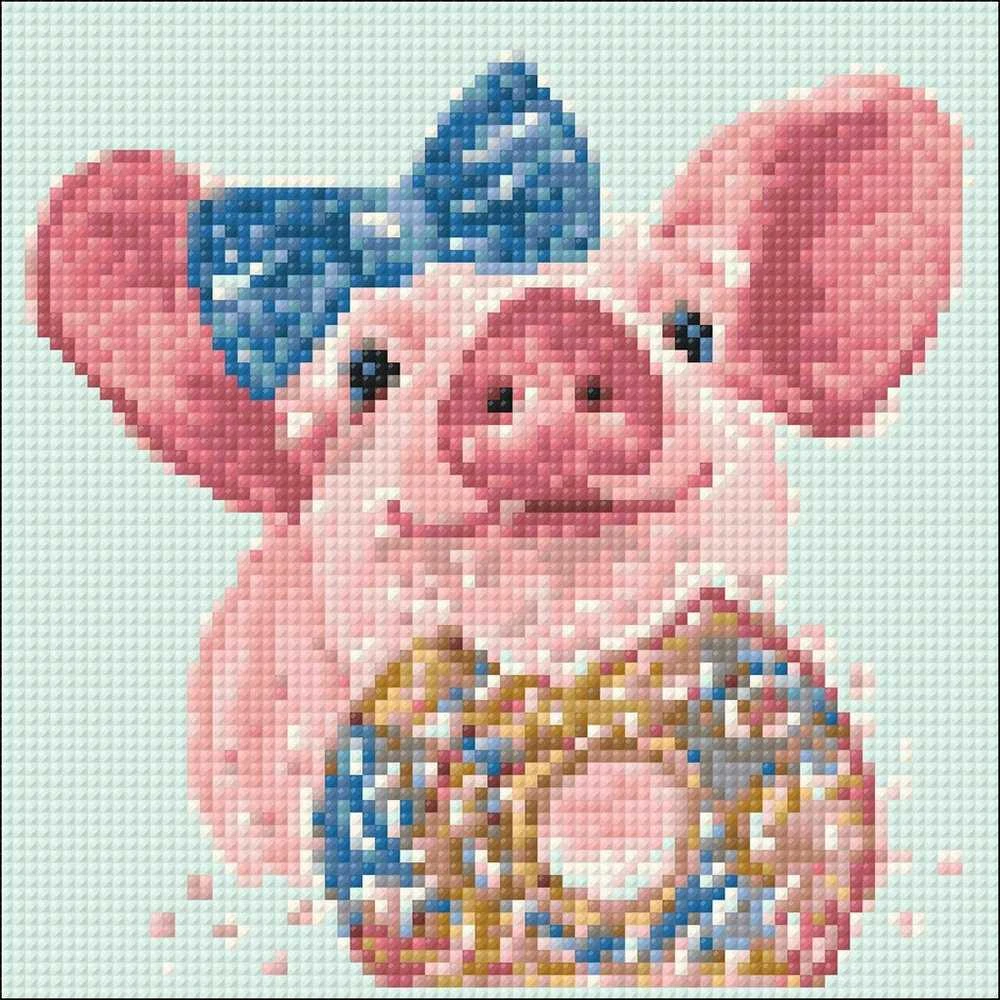 Wizardi Deimantinis paveikslas Sweets Lover WD295 20*20 cm