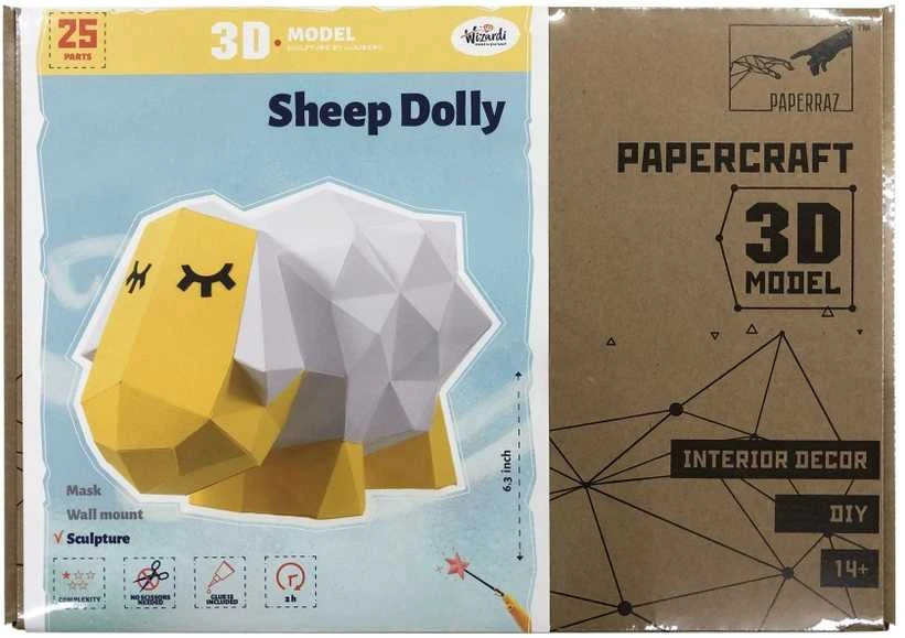 Beldizart Wizardi 3D popieriaus konstravimo rinkinys Avelė Dolly PP-2SHD-YEL