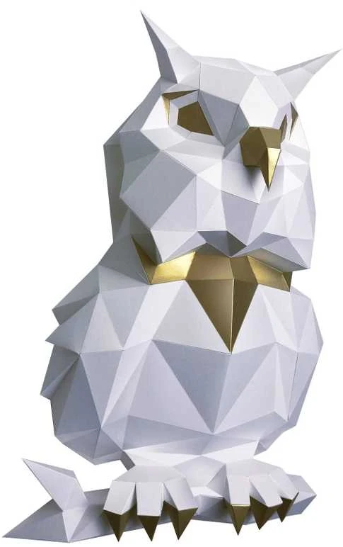 Beldizart Wizardi 3D popieriaus konstravimo rinkinys Pelėda Balta PP-1SOV-2WG