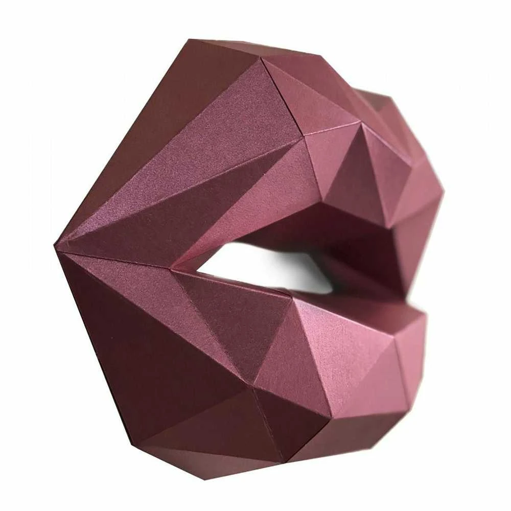 Beldizart WIZARDI 3D popieriaus maketo rinkinys Kisses PP-1LIP-Raudonas