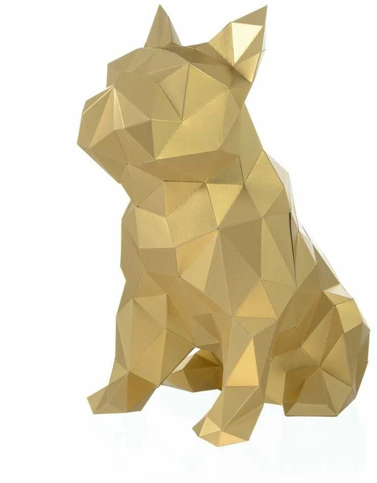 Beldizart Wizardi 3D popieriaus maketo rinkinys Bulldog PP-2BJU-GLD
