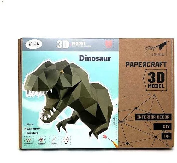 Beldizart Wizardi 3D popieriaus modeliavimo rinkinys Dinozaūras PP-1DIZ-WAS